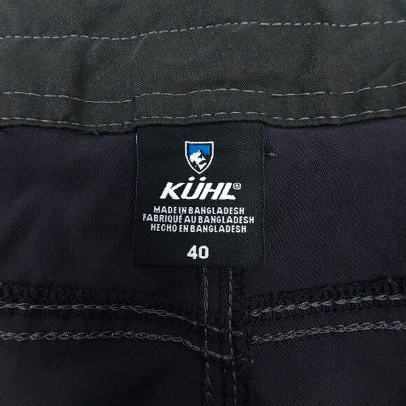 KUHL Renegade Short Nylon Utility 10" Inseam Mens 40 Navy Gray Hiking Gorpcore - Picture 2 of 11
